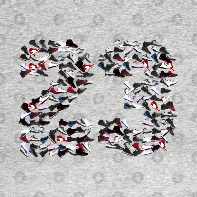 Sneakers Collage no. 23 - Pixelated ! by Buff Geeks Art